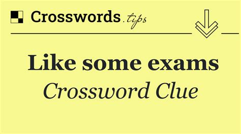 exams crossword clue|More.